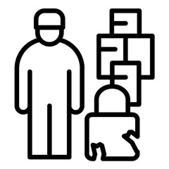 Obraz premium Breach Remediation Icon Style