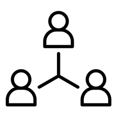 Fototapeta premium Sociology Icon Style