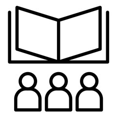 Student Library Icon Style