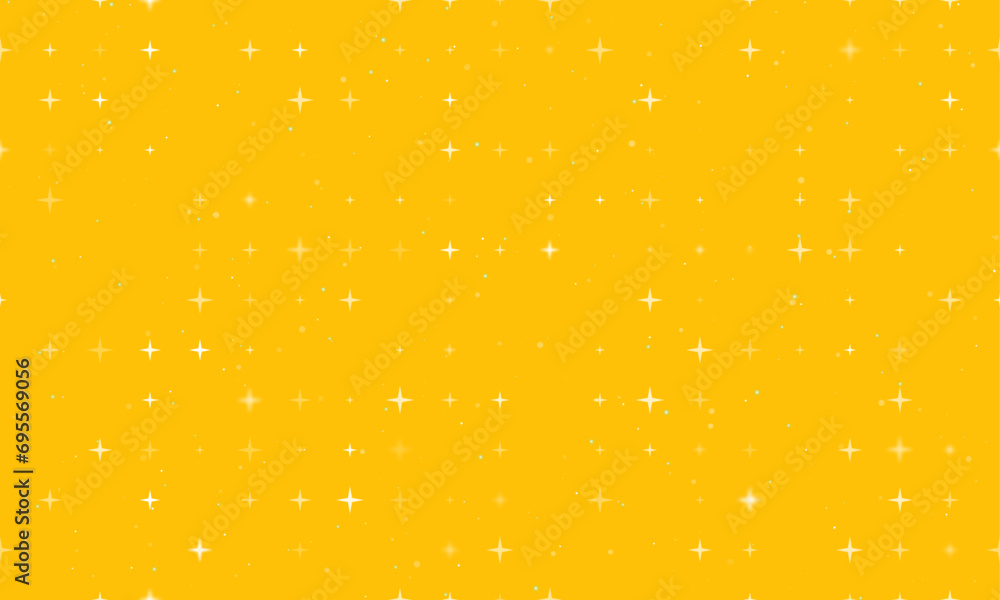 Aufkleber seamless background pattern of evenly spaced white star symbols of different sizes and opacity. vect
