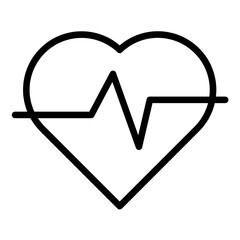 Health Heart Icon Style