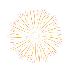 Obraz premium Illustration of Colorful Fireworks