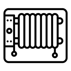 Oil-filled heater Icon Style