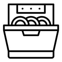Built-in dishwasher Icon Style