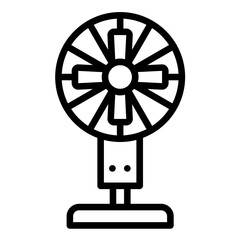Obraz premium Floor fan Icon Style