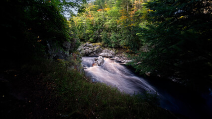 River Findhorn at Randolph's Leap in Moray, Scotland