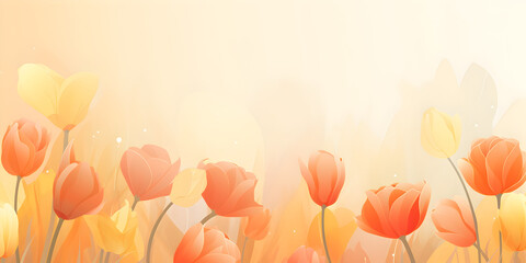 Abstract beige spring floral background 
