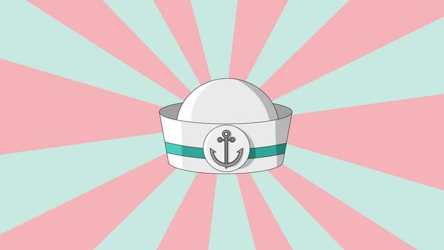 Animation of a clam shell icon with a rotating background