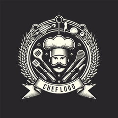 chef in hand drawn style