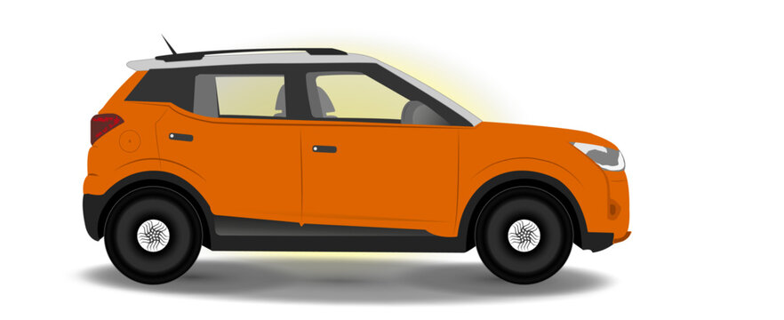 orange taxi XUV isolated four wheeler transportation automobile illustrated graphics PNG kids illustration car royalty free photos electric EPS vehicle vector cartoon SUV electric cars animation video