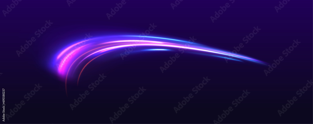 Poster vector swirl trail effect. abstract vector fire circles, sparkling swirls and energy light spiral fr
