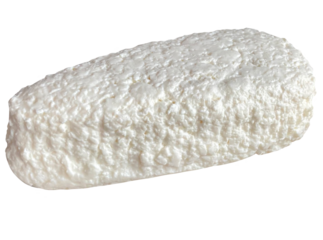 White cottage cheese isolated