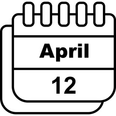 April Calendar Icon