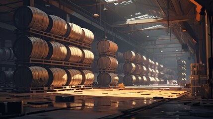 Barrels in a Warehouse Generative AI