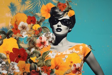 Flower Power - A Vintage-Inspired Advertisement Generative AI