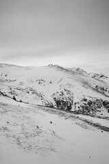 Snowy Mountain Peak in Brezovica