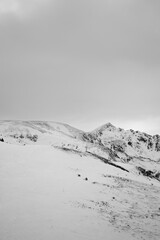Snowy Mountain Peak in Brezovica