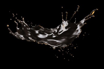  a liquid splashing into the air on top of a black background with a black background and a black background with a gold and white splash of liquid on the bottom.