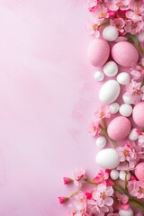 spring easter background with copy space