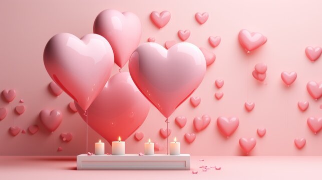 cute valentine's day poster template