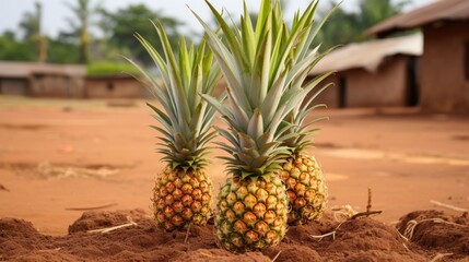 Pineapple plant Africa Gambia
