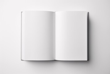 Blank Page - A White Book Cover Generative AI - obrazy, fototapety, plakaty