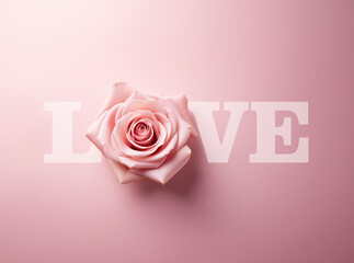 Fototapeta premium Love Concept. Template for print cards, banner, poster, social media. Happy Valentines Day. 