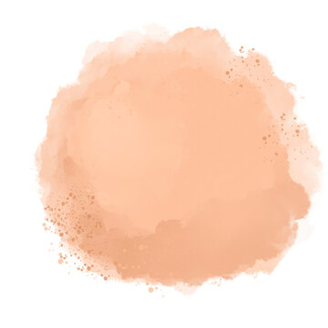 Peach Fuzz, Color of the year, 2024 Watercolor Dot