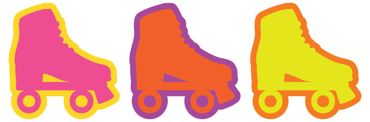 Groovy Retro Disco Roller Skates