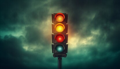 A Traffic Light with a Green Light Generative AI