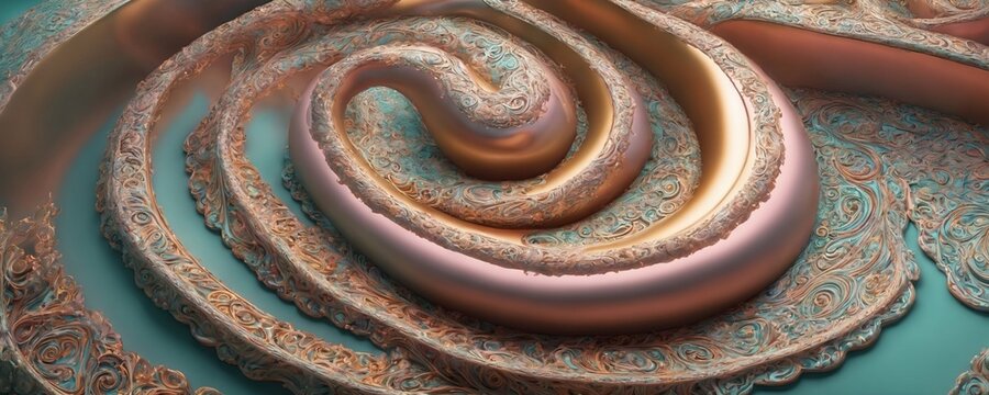 a spiral pattern