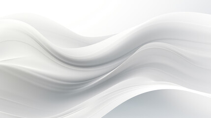 Obraz na płótnie Canvas White Whimsical Smooth Curve Background Wallpaper, Generative AI