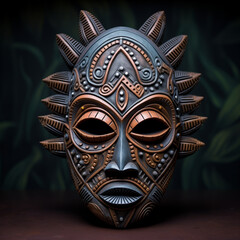 Ancient Tribal Clay Mask Designed in Sweet Candy Style