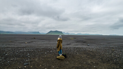 dakota plane wreck on black beach in iceland