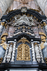 statue of a saint in a church