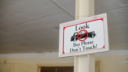 please do not touch " sign
