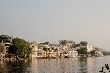 City Palace and Pichola Lake in Udaipur, India
