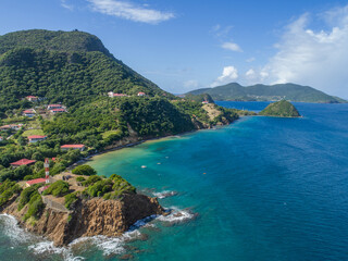 Guadeloupe - Les Saintes - Terre-de-Haut is the largest of the eight small islands that make up Les Saintes and feels like a slice of southern France transported to the Caribbean