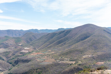 view from the top of mountain - oaxaca mexico