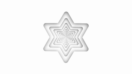 silver six point star