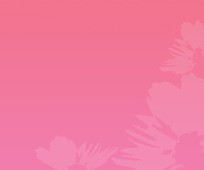 Pink Floral Background, Border or Backdrop