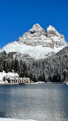 Região da Dolomitas lago di braies