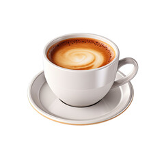 cup of coffee on transparent background