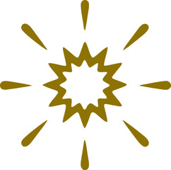 Abstract star shape vector illustration. Simple Star silhouette design elements