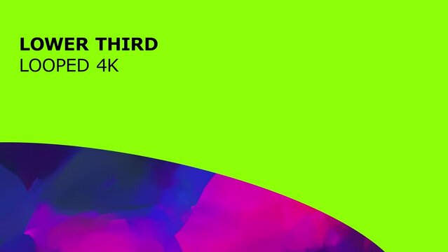 Looped media lower third animation, TV channel and social media broadcast design
