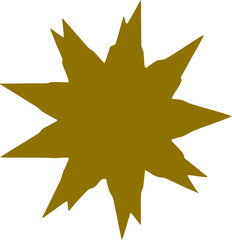 Abstract star shape vector illustration. Simple Star silhouette design elements