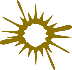 Abstract star shape vector illustration. Simple Star silhouette design elements