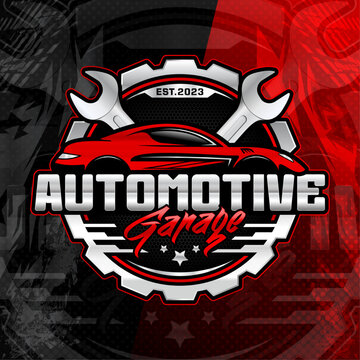 Automotive garage vector logo design template. Perfect logo for the automotive and car repair industry.
