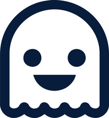 ghost, smile, icon