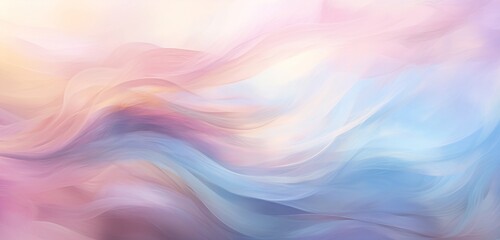An ethereal digital abstract background with delicate wisps of pastel pinks